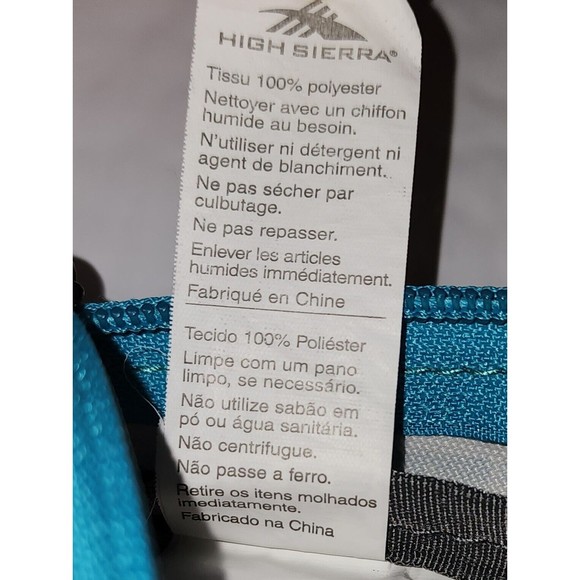 High Sierra Hiking Backpack Suspension System Teal Pink White Geometric Pattern - Picture 15 of 16